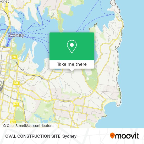 Mapa OVAL CONSTRUCTION SITE