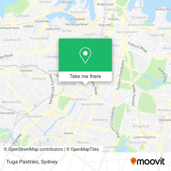 Tuga Pastries map