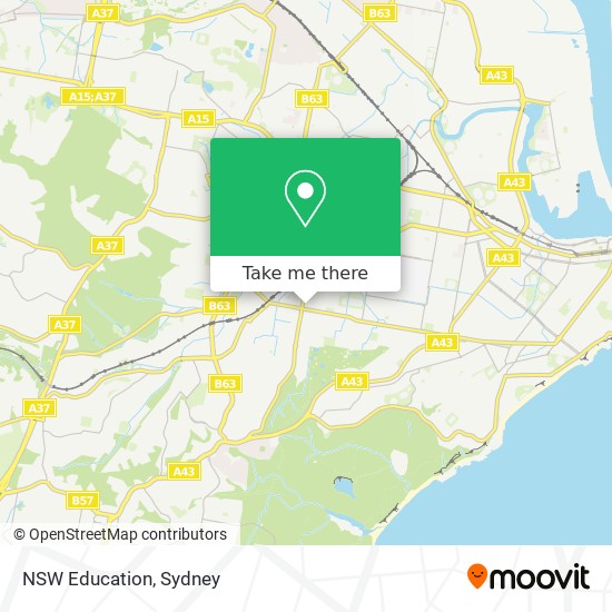 NSW Education map