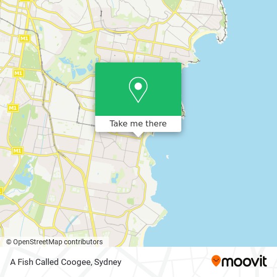 Mapa A Fish Called Coogee