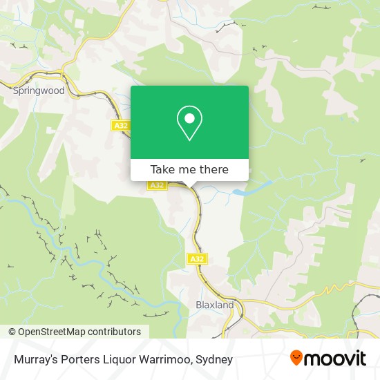 Murray's Porters Liquor Warrimoo map