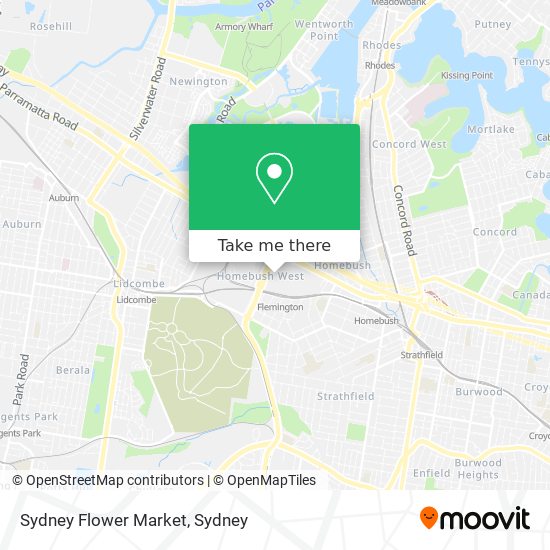 Mapa Sydney Flower Market