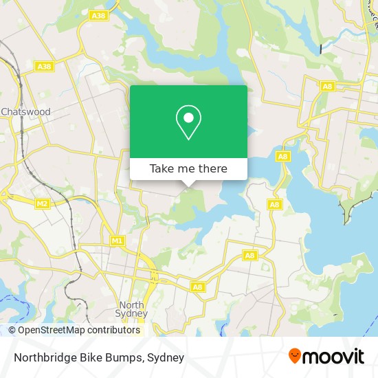 Northbridge Bike Bumps map