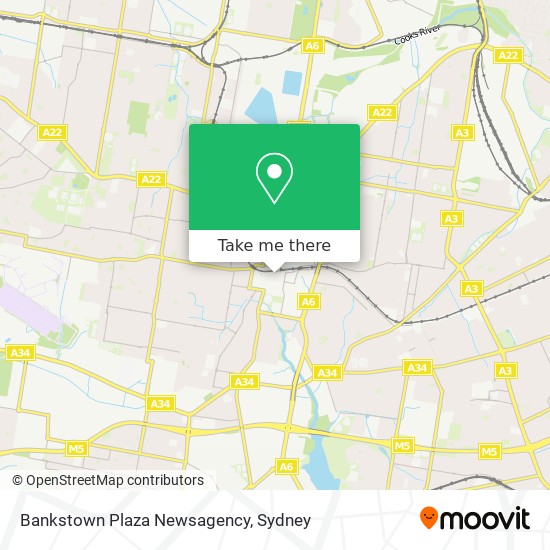 Bankstown Plaza Newsagency map