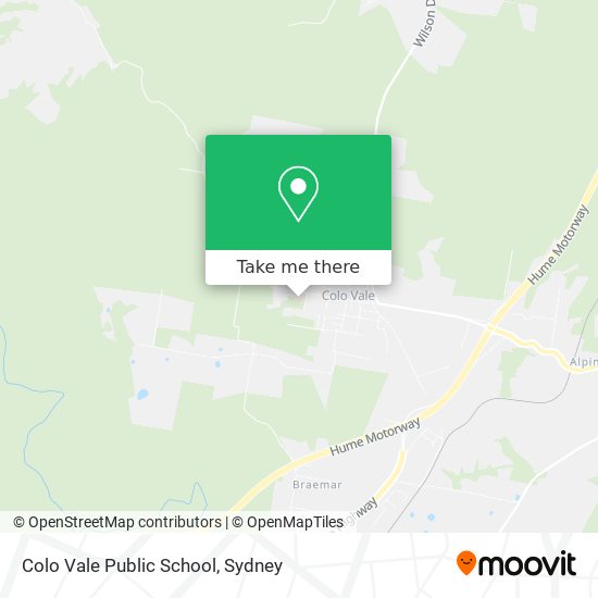 Mapa Colo Vale Public School