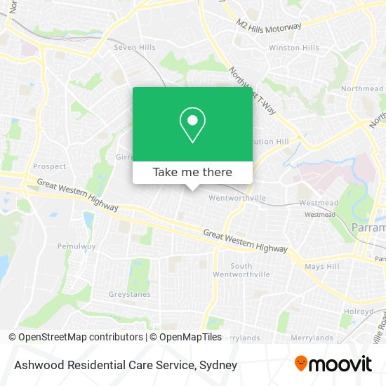 Ashwood Residential Care Service map