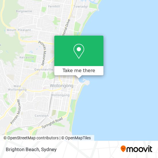 Mapa Brighton Beach