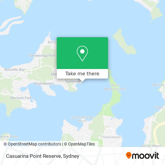 Mapa Casuarina Point Reserve