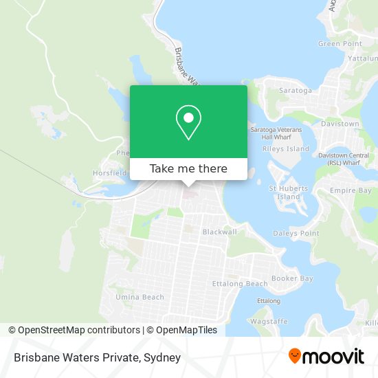 Brisbane Waters Private map
