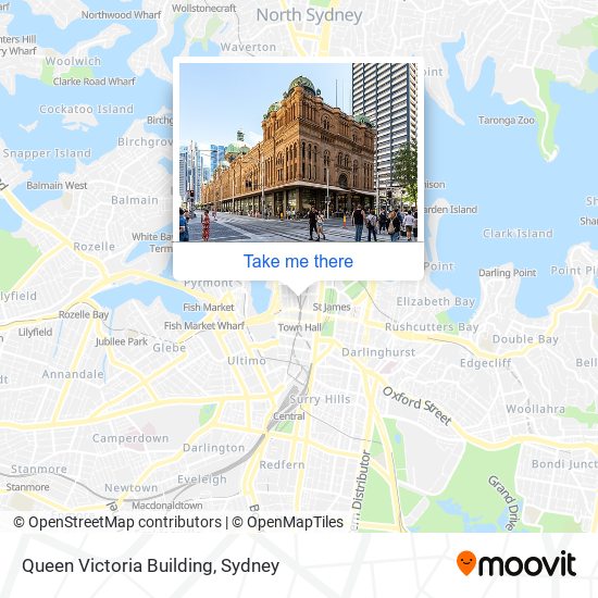 Queen Victoria Building map