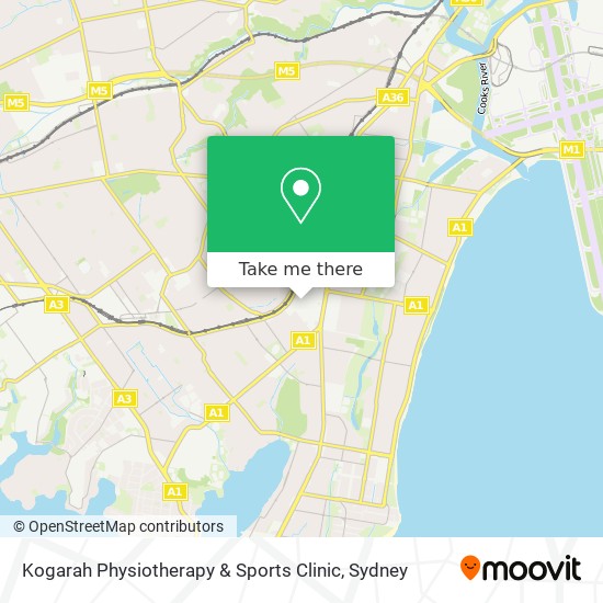 Mapa Kogarah Physiotherapy & Sports Clinic