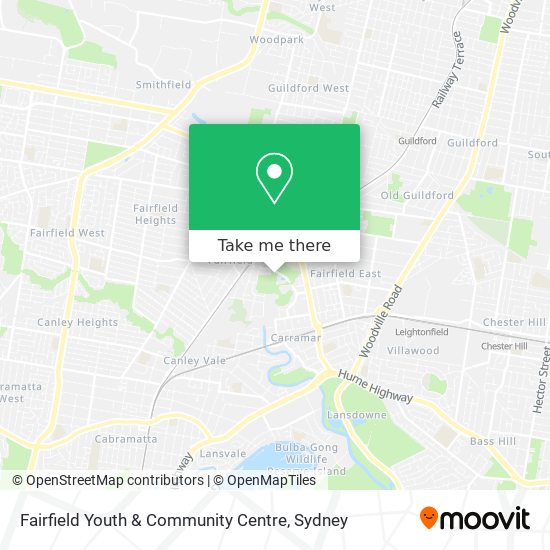 Mapa Fairfield Youth & Community Centre