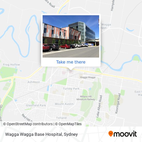 Wagga Wagga Base Hospital map