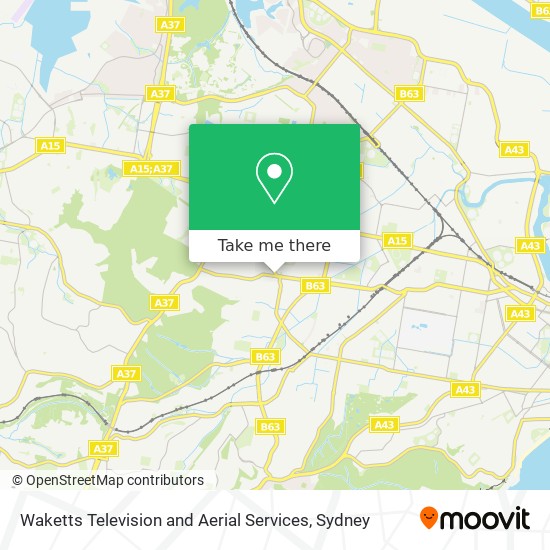 Waketts Television and Aerial Services map