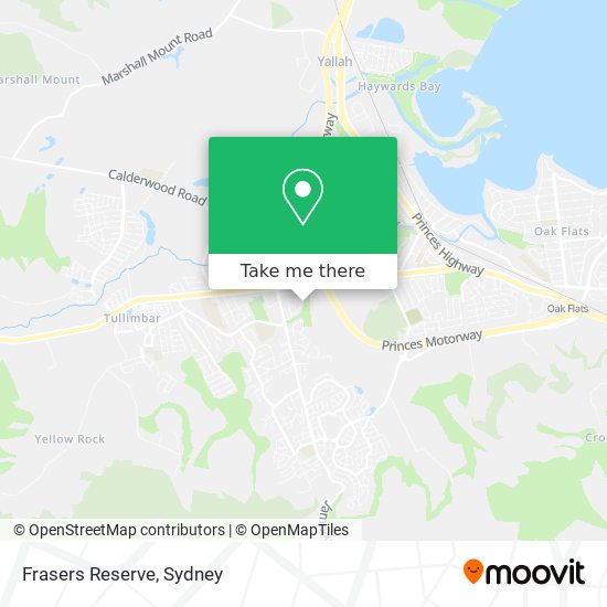 Frasers Reserve map