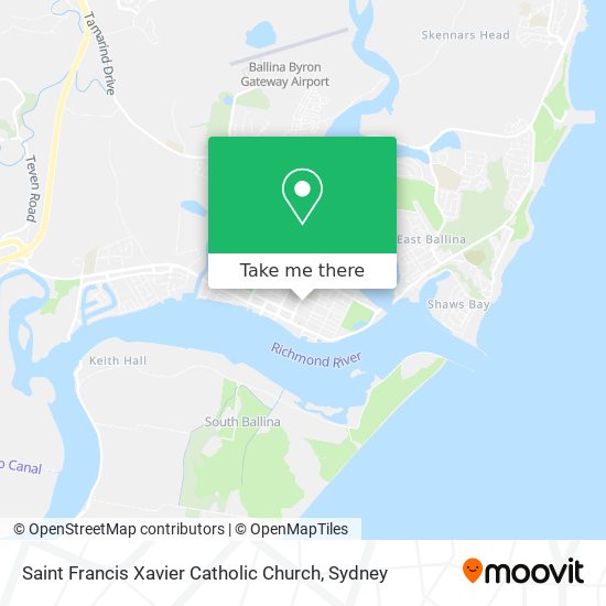 Saint Francis Xavier Catholic Church map