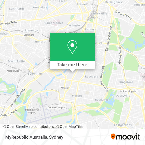 MyRepublic Australia map