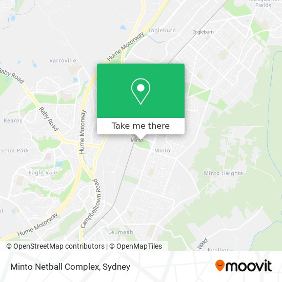 Mapa Minto Netball Complex