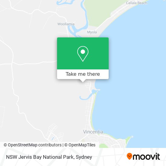 Mapa NSW Jervis Bay National Park