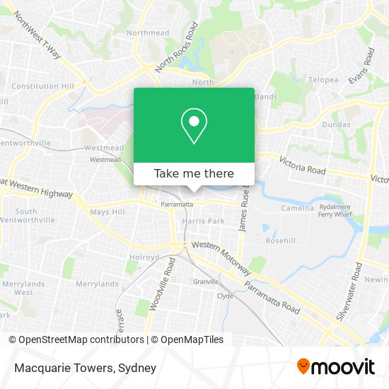 Mapa Macquarie Towers