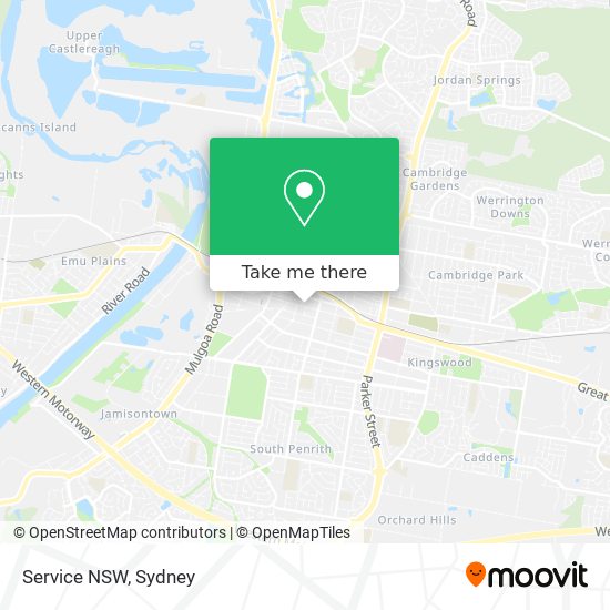 Service NSW map