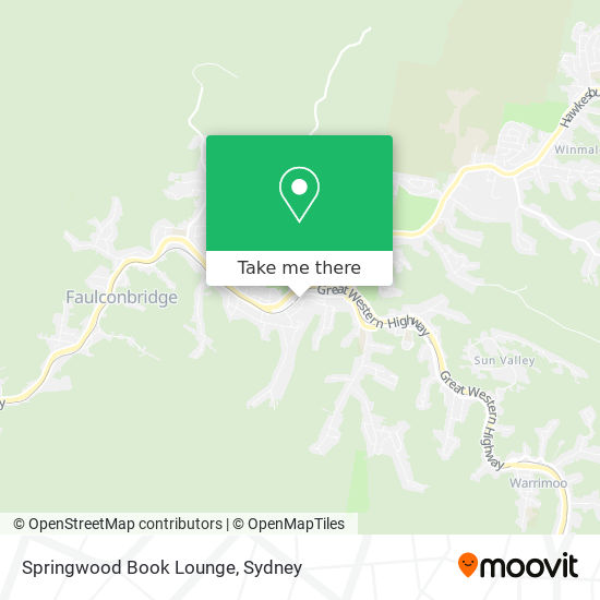 Mapa Springwood Book Lounge