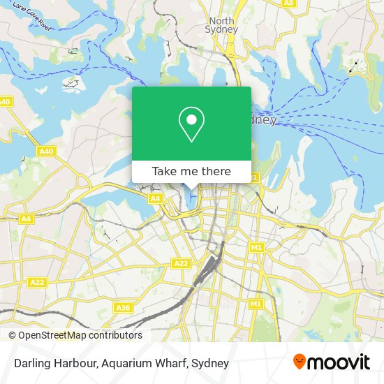 Darling Harbour, Aquarium Wharf map