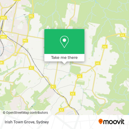 Irish Town Grove map