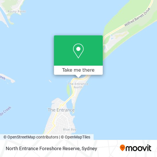 North Entrance Foreshore Reserve map
