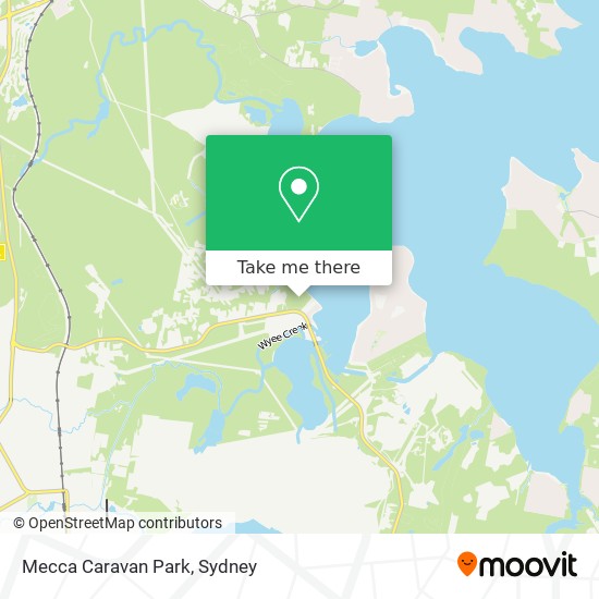 Mapa Mecca Caravan Park