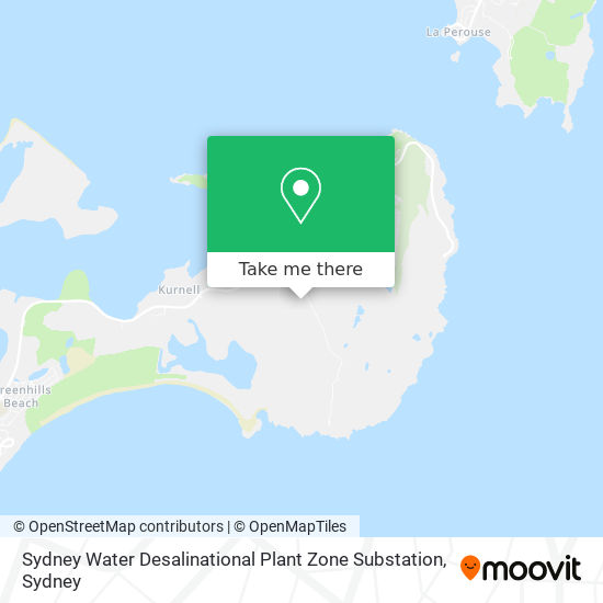 Sydney Water Desalinational Plant Zone Substation map