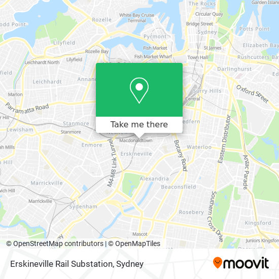 Erskineville Rail Substation map