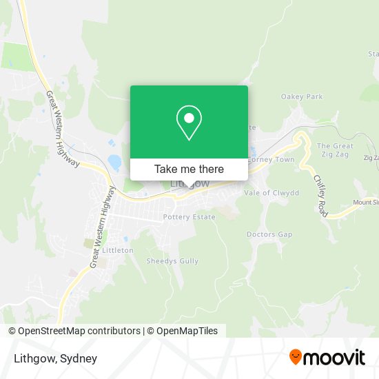 Lithgow map