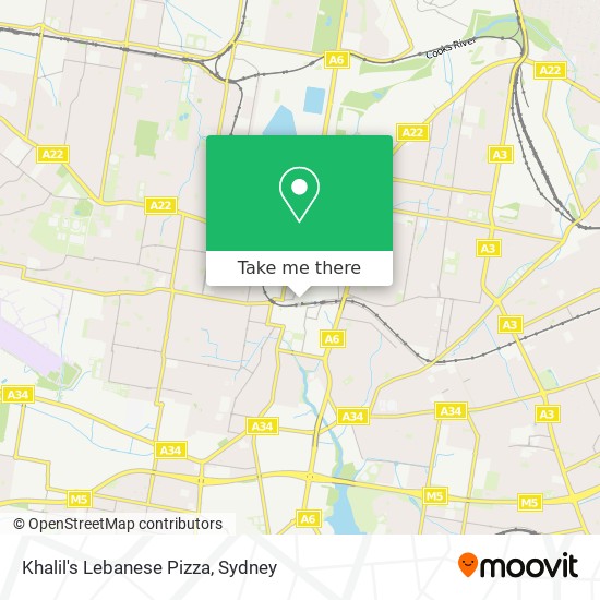 Khalil's Lebanese Pizza map