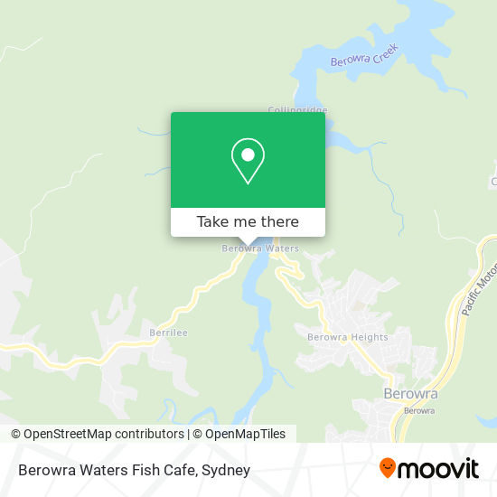 Berowra Waters Fish Cafe map