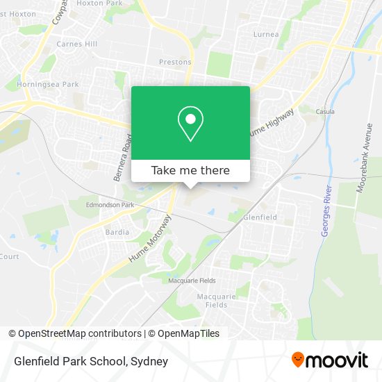 Glenfield Park School map