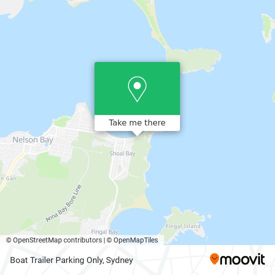Boat Trailer Parking Only map