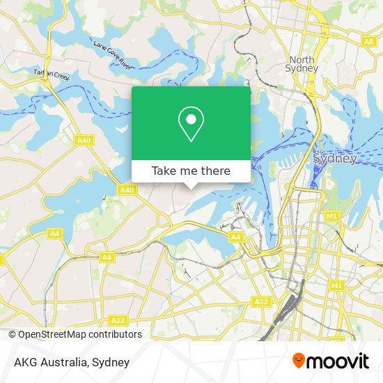Mapa AKG Australia