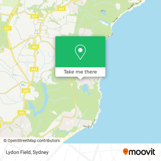 Mapa Lydon Field