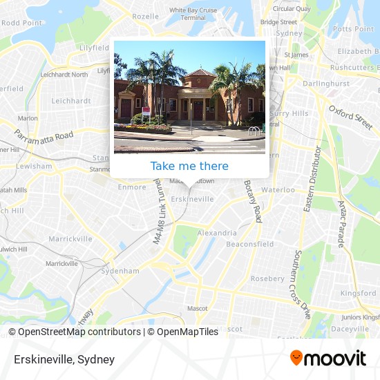 Mapa Erskineville