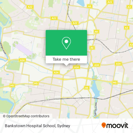 Bankstown Hospital School map