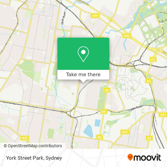 York Street Park map