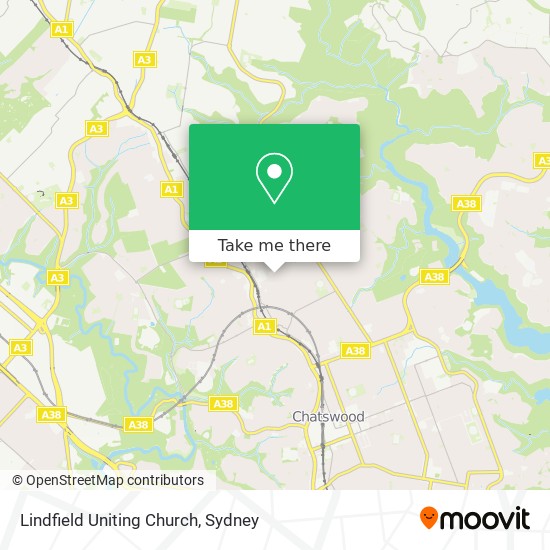 Lindfield Uniting Church map