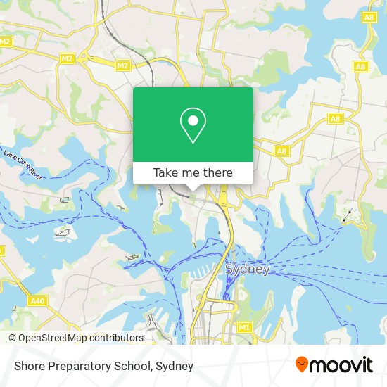 Shore Preparatory School map