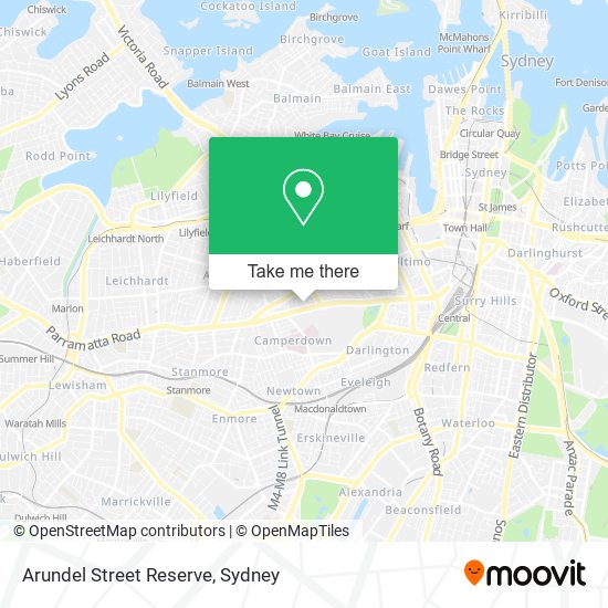 Mapa Arundel Street Reserve
