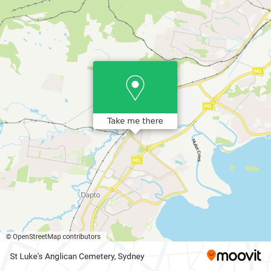 St Luke's Anglican Cemetery map