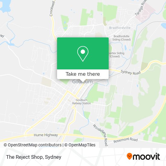 The Reject Shop map