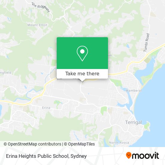 Mapa Erina Heights Public School