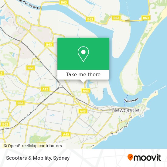 Scooters & Mobility map