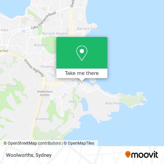 Mapa Woolworths